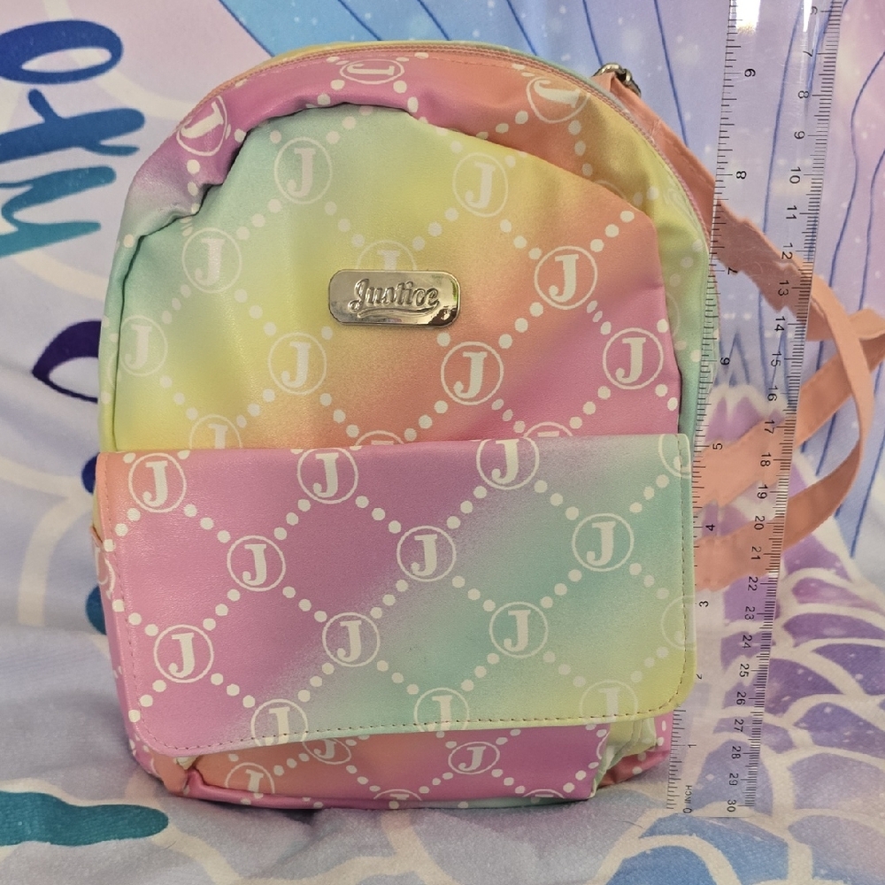 Justice Rainbow Mini Backpack